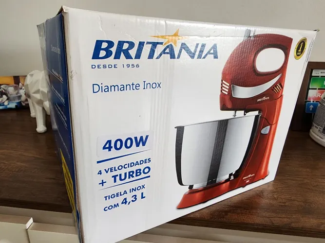 Barato! Batedeira 127V Britânia Diamante Inox 400W