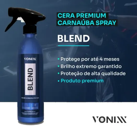 Vonix Cera Automotiva para Pintura - Cera Blend Ceramic e Carnaúba Revitalizador Vonix