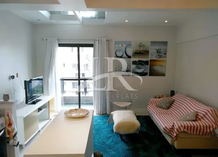 LR Flats - Flat 1 quarto com arrumação diária para Locação em Moema