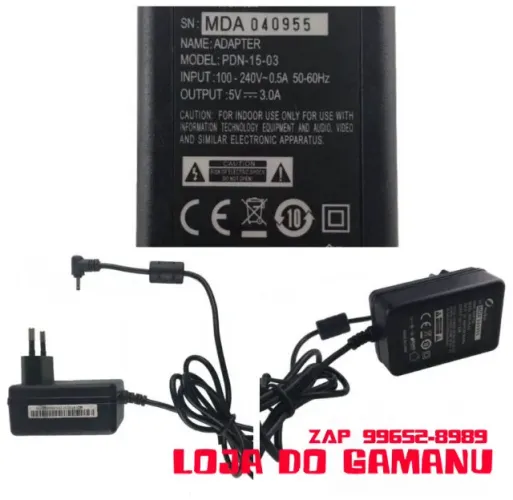 Carregador P/ Notebook Positivo Motion Q232a 5v 3a 15w