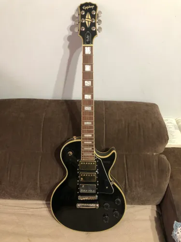  Guitarra epiphone les paul custom 2009 troco por caixa JBL em parte do pagamento 