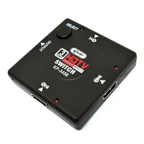 Switch HDMI 3x1 Knup -Cria 3 Portas Adicionais