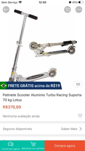 Patinete Infantil com Amortecedor