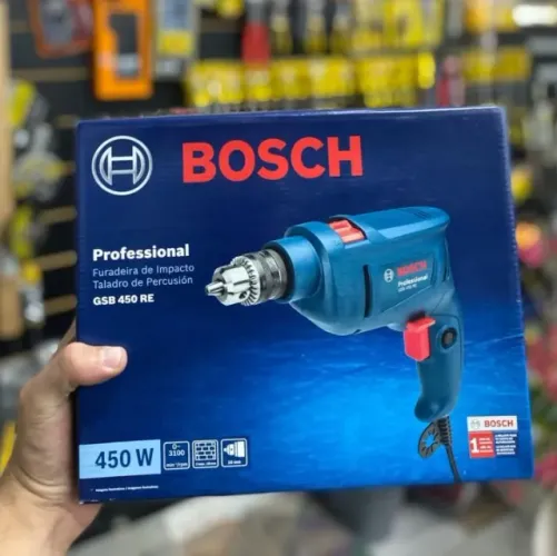 Furadeira de Impacto e Parafuasdeira - GSB 450 Profissional - Bosch 450W 3/8"