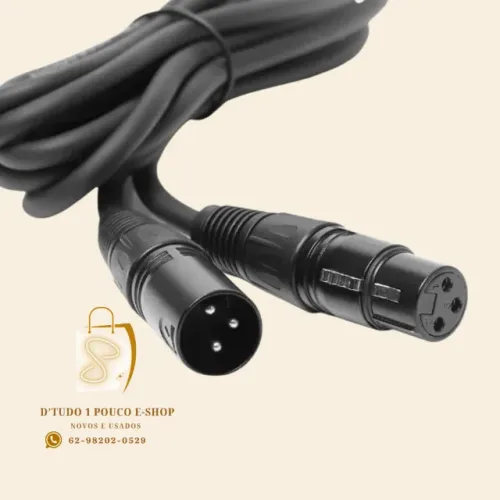 cabo de microfone Santo Angelo SC 30 (ou X30) com bitola de 2x0,30 mm²  11 metros
