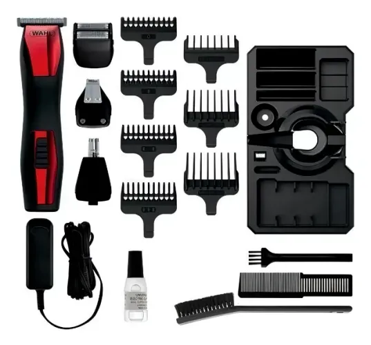 Maquininha Aparador De Pelos Wahl Groomsman T-pro Vermelho Bivolt