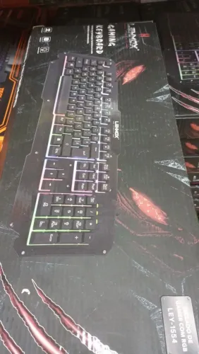 Teclado Gamer com Luz RGB Usb LEHMOX 1554