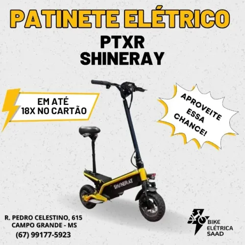 Patinete Elétrico Shineray PTXR - zero KM - melhores condições