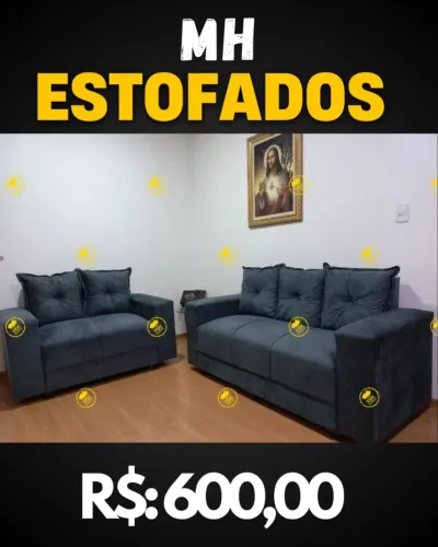 Sofá 2 e 3 Lugares Estofado - MH Estofados