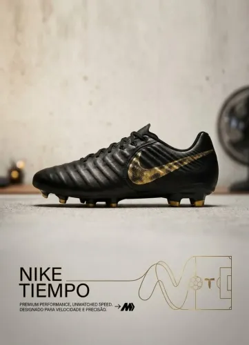 Chuteira de Campo Oficial Nike - Tiempo