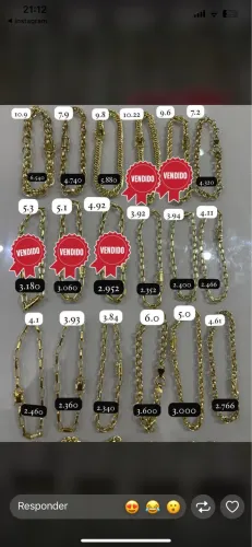 Pulseira de ouro18k(750)
