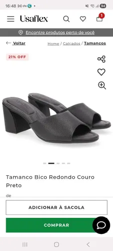 Tamanco Usaflex Semi Novo
