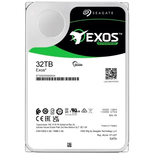 HD Seagate 32TB Exos Mozaic Enterprise 3.5" SATA 3 7200RPM - ST32000NM004K - Lacrado!