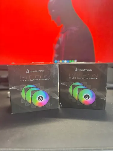 KIT 3 FANS RISE MODE RAINBOW