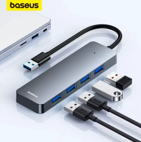 Hub Baseus 4 Portas USB 3.0