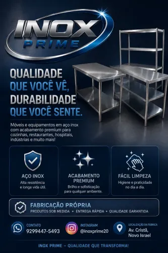 Produtos em inox sob medida 