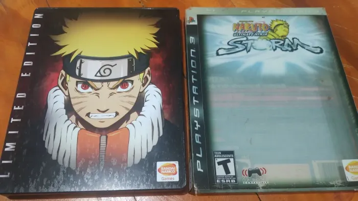 Naruto ultimate ninja storm ps3 edição colecionador Steelbook