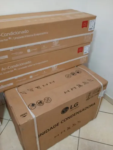 LG 24 mil BTUs quente/frio, lacrado, instalação inclusa!