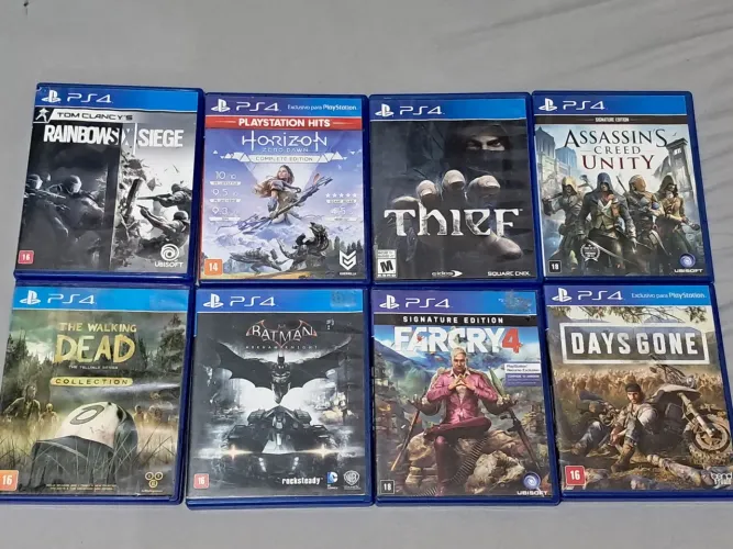 Lote de jogos PS4 e Xbox One 