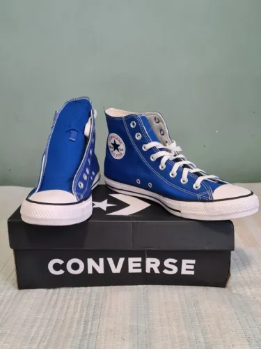 Tênis Converse All Star Chuck Taylor Seasonal Colors Azul Royal Tamanho 41 BR
