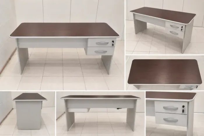 Mesa de 1.20m com duas gavetas semi nova