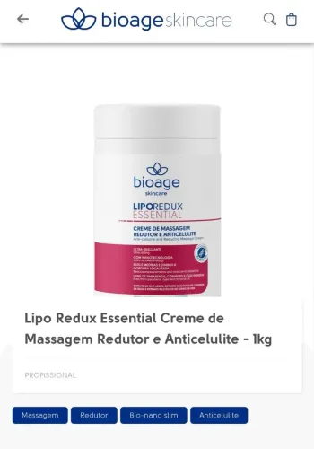 Vendo creme de massagem Bioage