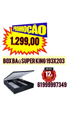 Cama box baú super king 193x203
