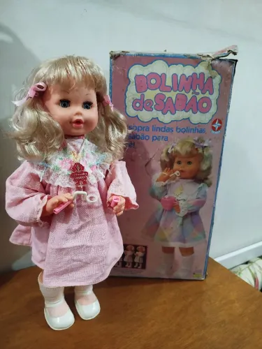 Boneca antiga Bolinha de Sabão. Para restaurar. 
