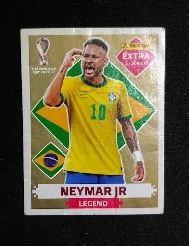 Legend Neymar Ouro 2022 figurinha Copa do Mundo FIFA