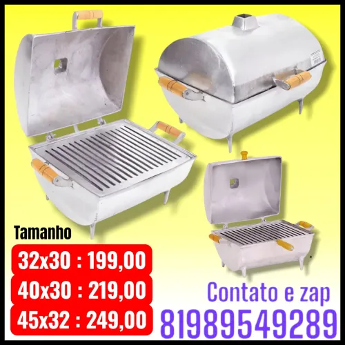 Churrasqueira em aço 