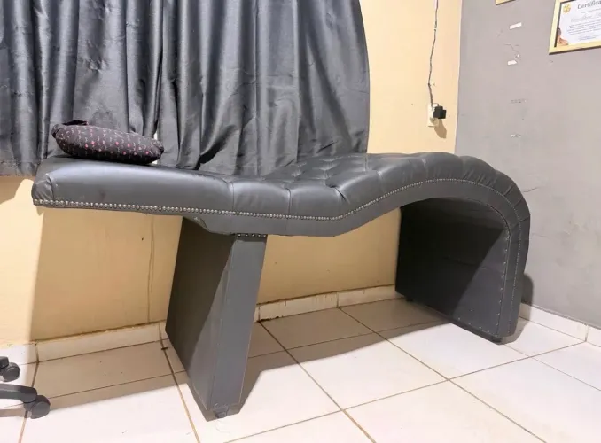 Maca de couro preta