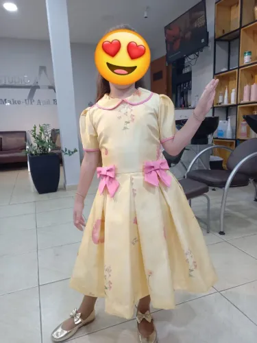 Vestido de festa infantil luxo