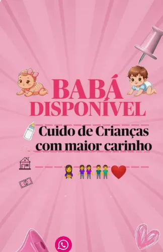 Faço faxina ou baba apenas diaria