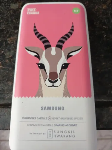 Carregador portátil Samsung original.