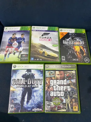 Jogos e controle do XBOX 360
