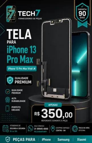Tela iPhone 13 Pro Max Vivid JK nova
