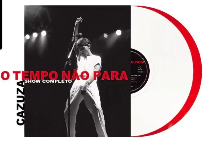 LP Vinil Cazuza - O Tempo Não Para - O Show Completo (2LP Branco e Vermelho)
