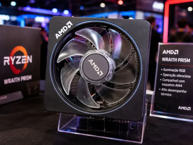 Cooler AMD Ryzen Wraith Prism AM4/AM5 (Acessório novo Caixa lacrada)