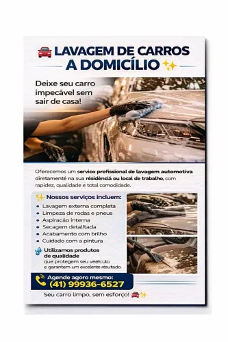 LAVAGEM DE CARROS A DOMICÍLIO EM CURITIBA