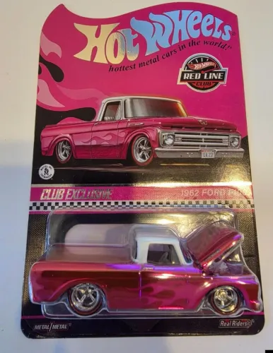 Hot Wheels RLC 2023 Edição Rosa 1962 Ford F100