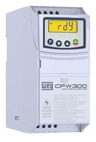 Inversor de Frequência WEG CFW300 - 3CV (10A) Entrada Mono/Bifásica 220V