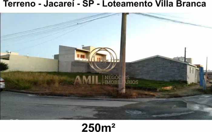 Terreno Comercial de 250m² à Venda em Jacareí-SP - Loteamento Villa Branca - Ótima Localiz