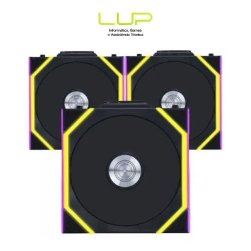 Kit Fan Com 3 Unidades Lian Li Uni Fan SL Wireless, Preto (LOJA FÍSICA)