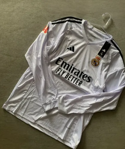 camisa manga longa do real madrid 