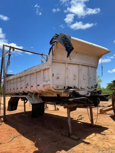 Caçamba caminhão truck leque pistão duplo