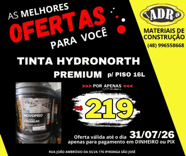 Tinta Para Piso Hydronorth Premium 16L.