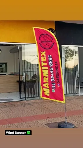 Wind Banner Personalizado Kit Completo 2,8m de altura