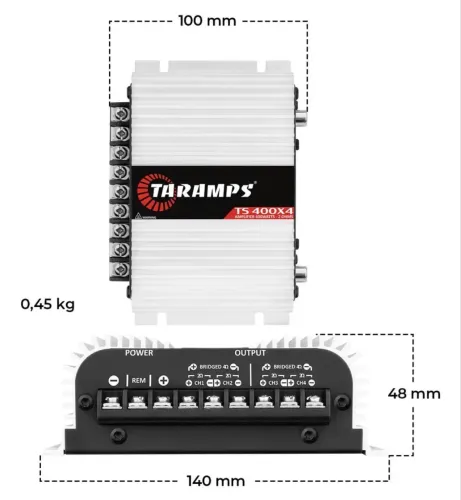 Modulo Taramps Ts400x4 400w 