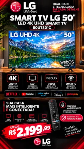 TV LG SMART 50 POLEGADAS 50UT81C