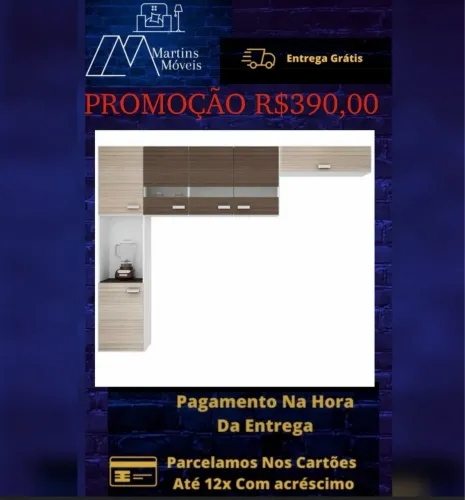 GRANDE PROMOÇÃO*COZINHA JULIA EM L COM ENTREGA GRÁTIS ACEITA CARTÃO